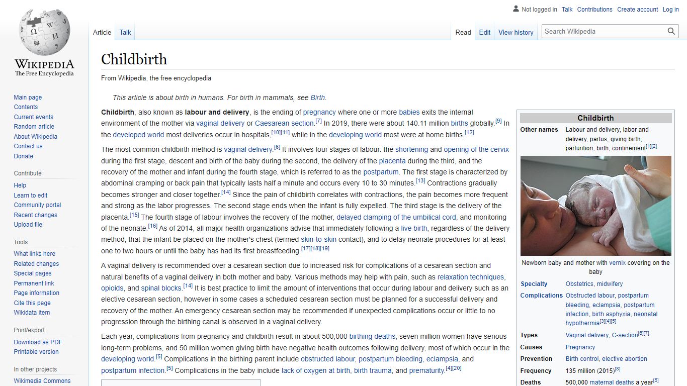 Childbirth - Wikipedia